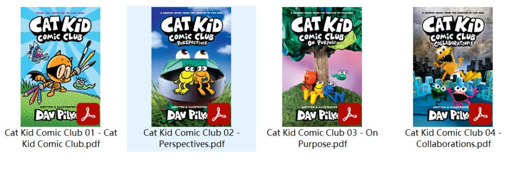 图片[1]-Cat Kid Comic Club 狗狗侦探-小彼蒂的漫画俱乐部4本【PDF+其他格式+音频 260L-540L】-新知城
