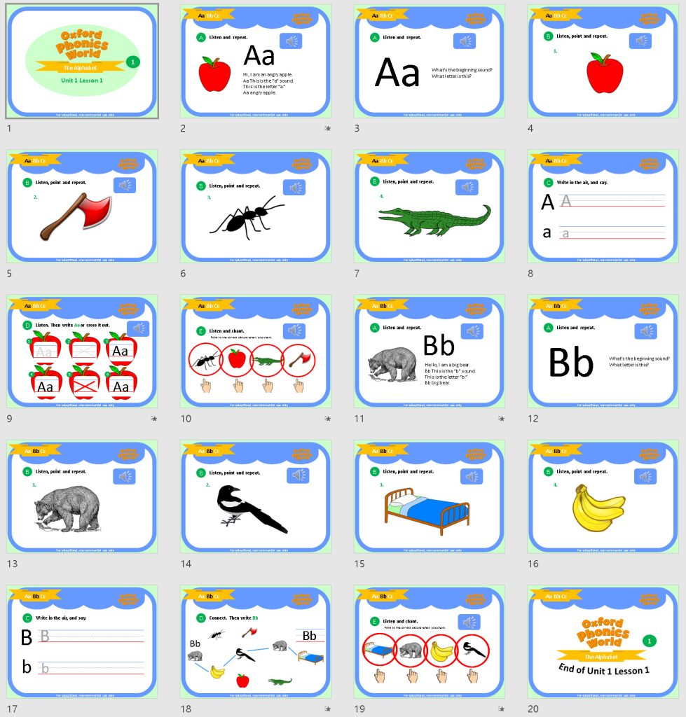 图片[1]-Oxford Phonics World 牛津自然拼读世界 1-5级 PPT课件  可编辑修改-新知城