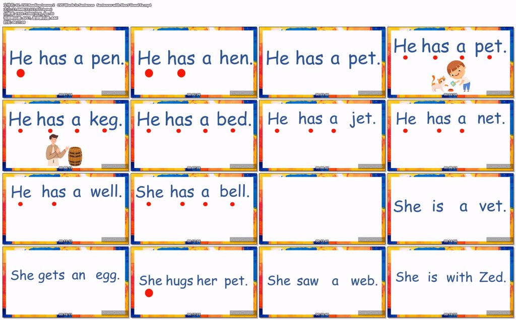 图片[1]-Reading Practice for Kindergarten, Grade 1 and Grade 2  幼儿园、一年级和二年级的阅读练习 已更新24集 百度云盘下载-新知城