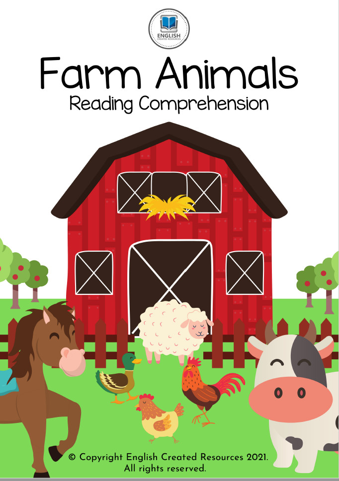 图片[1]-Farm Animals Reading Comprehension农场动物阅读理解练习纸 2册-新知城