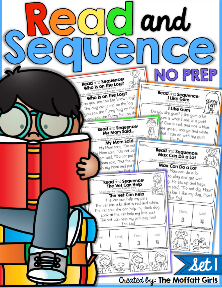 图片[1]-Read and sepuence 阅读理解排序练习册 1-4（高清PDF）-新知城