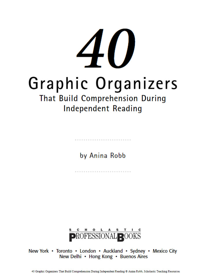 图片[1]-40 Graphic Organizers That Build Comprehension During Independent Reading【PDF】-新知城